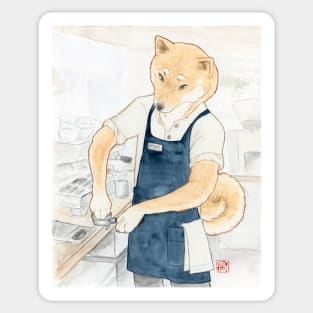 Barista Shiba Yuuta Sticker